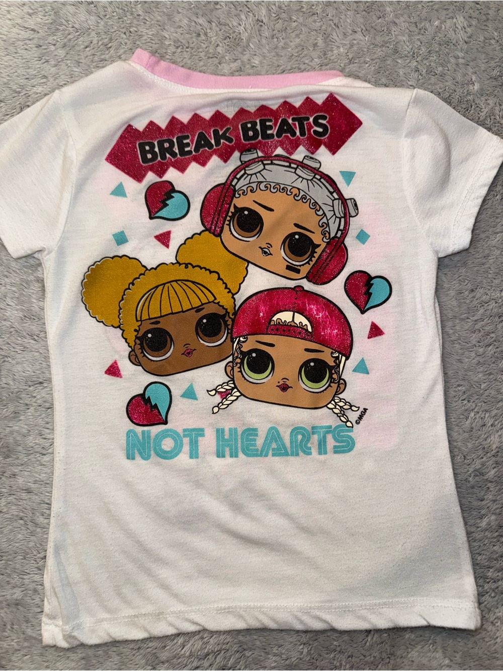 LOL Surprise /Old Navy 2pc Outfit Set Size 6 6X 7 Break Beats Shirt Leggings #33